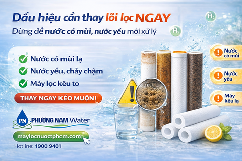Dấu hiệu cần thay lõi lọc ngay – Đừng để nước có mùi, nước yếu mới xử lý