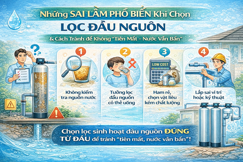 Những Sai Lầm Phổ Biến Khi Chọn Lọc Đầu Nguồn Và Cách Tránh Để Không “Tiền Mất – Nước Vẫn Bẩn”