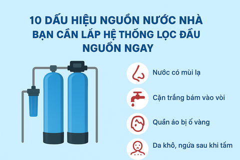 10 Dấu Hiệu Nguồn Nước Nhà Bạn Cần Lắp Hệ Thống Lọc Đầu Nguồn Ngay