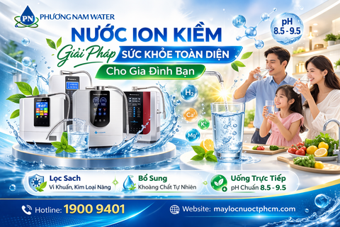 Nước ion kiềm là gì? Lợi ích thực sự cho sức khỏe bạn cần biết