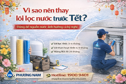 Vì Sao Nên Thay Lõi Lọc Nước Trước Tết? Đừng Để Nguồn Nước Ảnh Hưởng Cả Kỳ Nghỉ