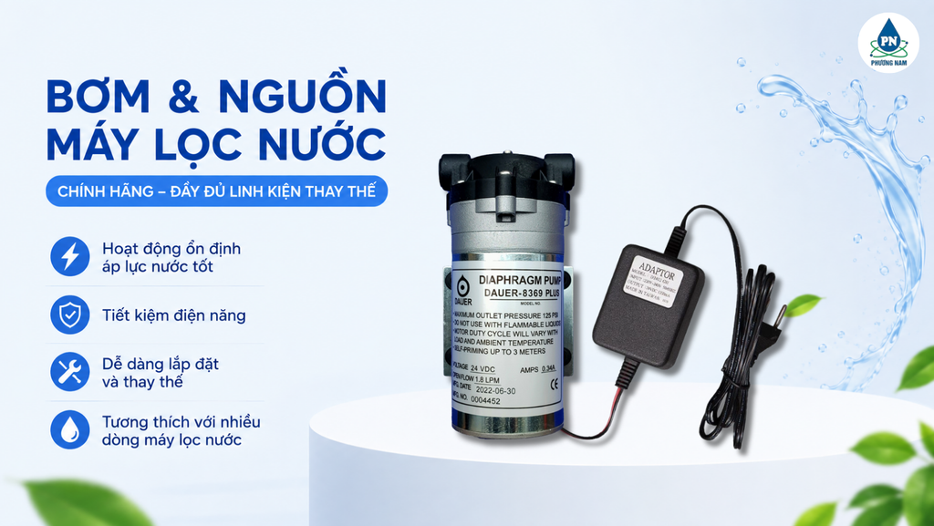 Bơm Nguồn Máy Lọc Nước - Phương Nam Water