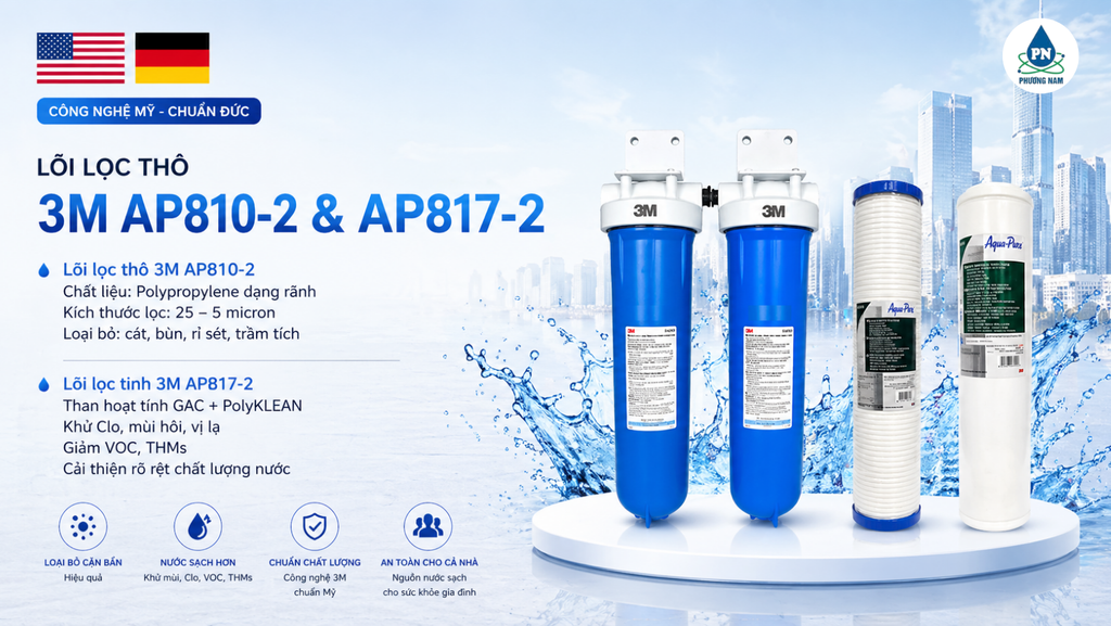 3M Aqua-Pure AP802 Seccua Bewell - Phương Nam Water 1