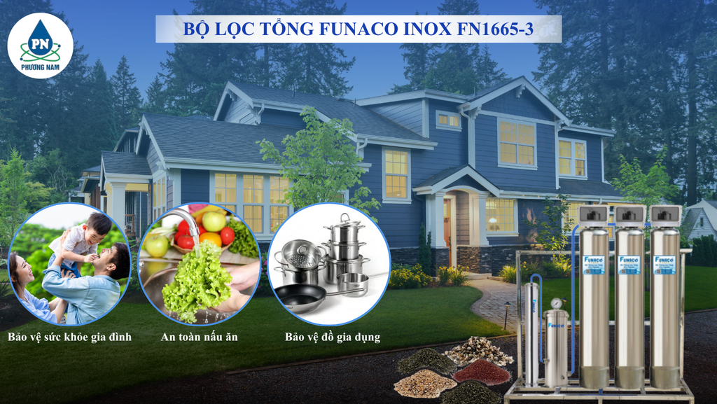Funaco Inox FN1665-3 - Phương Nam Water 1