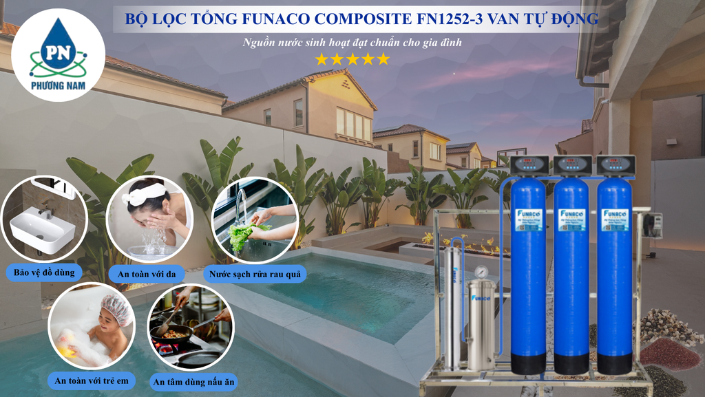 Funaco Composite FN1252-3 Van Tự Động - Phương Nam Water 1