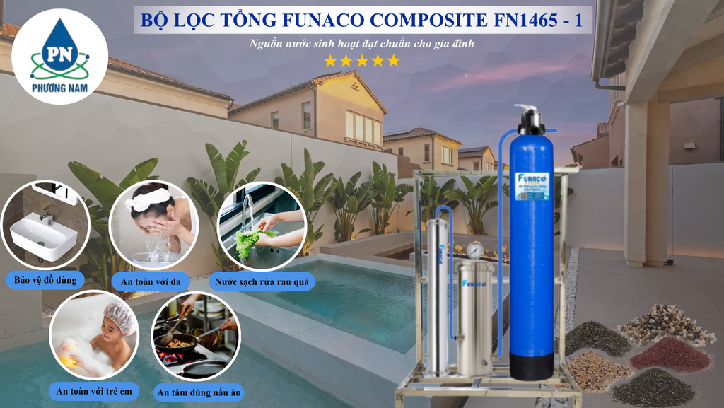 Bộ lọc tổng Funaco Composite FN1465 - 1 - Phương Nam Water 1