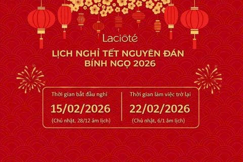 THÔNG BÁO NGHỈ TẾT NGUYÊN ĐÁN 2026