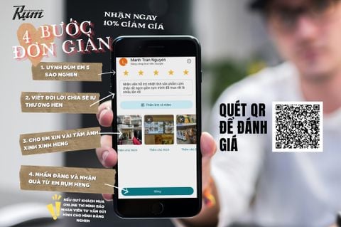Tri ân khách hàng thân thiết - Nhận ngay món quà giảm 10% của RỤM