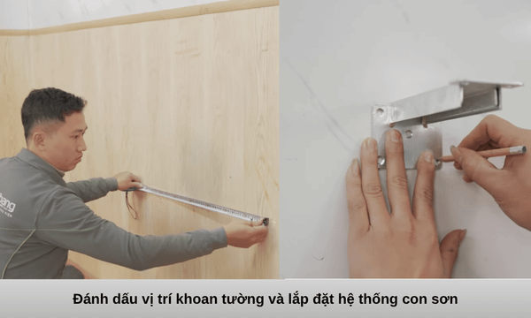 lắp đặt bảng trượt