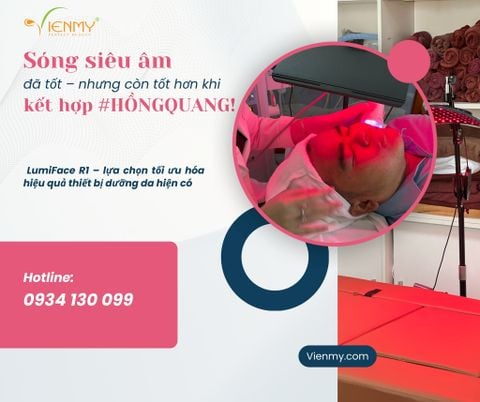 Kết hợp sóng siêu âm và ánh sáng đỏ: Bước tiến mới trong trị liệu da