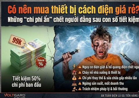 Có nên mua thiết bị cách điện giá rẻ? Những “chi phí ẩn” chết người đằng sau con số tiết kiệm