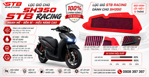 Thay Lọc Gió STB Racing SH350i Chất Lượng Cao Tại Bình Thạnh