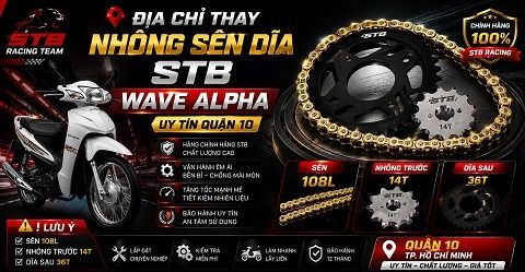 Địa Chỉ Thay Nhông Sên Dĩa STB Wave Alpha Uy Tín Quận 10