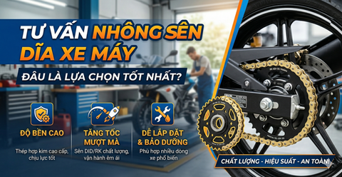 Tư vấn Nhông sên dĩa xe máy: Đâu là lựa chọn tốt nhất?
