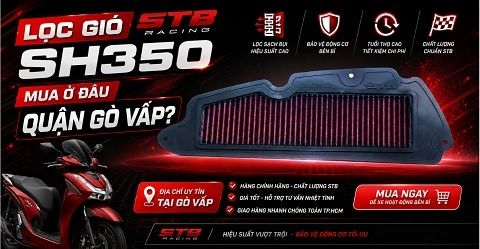 Lọc Gió STB Racing SH350 Chính Hãng Giá Tốt Quận Gò Vấp