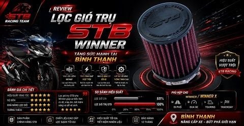 Review Lọc Gió Trụ STB Gắn Winner Tăng Sức Mạnh Tại Bình Thạnh