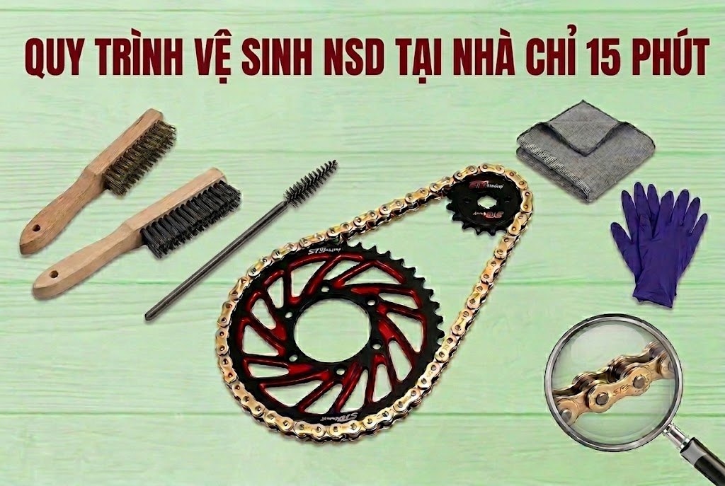 Quy Trình Vệ Sinh Nhông Sên Dĩa Chuyên Nghiệp Tại Nhà Chỉ 15 Phút