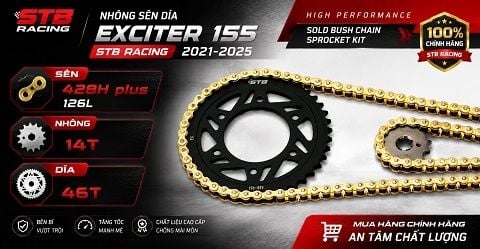 Nhông Sên Dĩa Exciter 155 STB Racing Thông Số Và Địa Chỉ  Mua Bình Tân