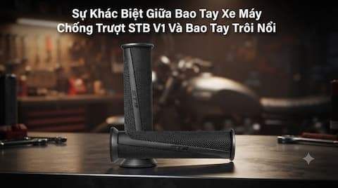 Sự Khác Biệt Giữa Bao Tay Xe Máy Chống Trượt STB V1 Và Bao Tay Trôi Nổi