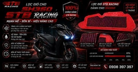 Mua Lọc Gió STB Racing SH350 Chính Hãng Quận 1 TPHCM