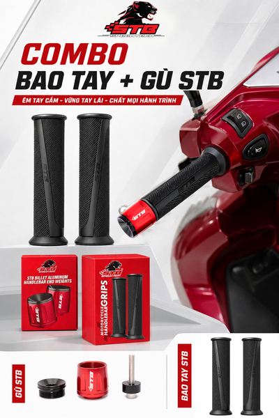 combo bao tay và gù stb racing chính hãng