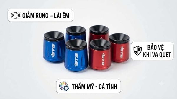 Đánh Giá Gù Tay Lái Nhôm CNC STB V1 Và STB V2