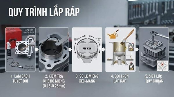 quy trình lắp ráp lòng trái stb