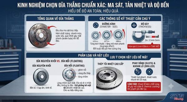Kinh nghiệm chọn đĩa phanh