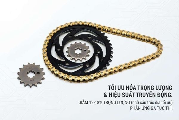 tầm quan trọng của nhông sên dĩa chính hãng
