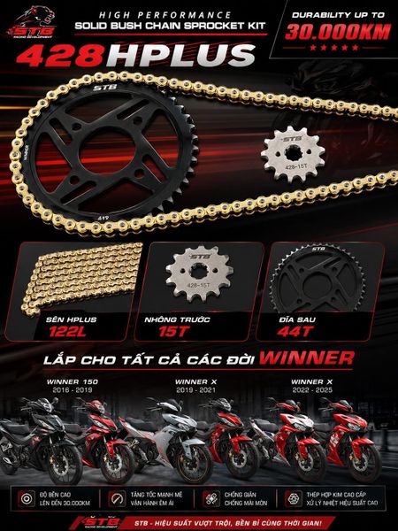 nhông sên dĩa stb cho winner/exciter