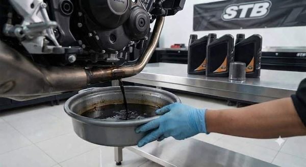 Thay nhớt máy và nhớt hộp số (xe tay ga)