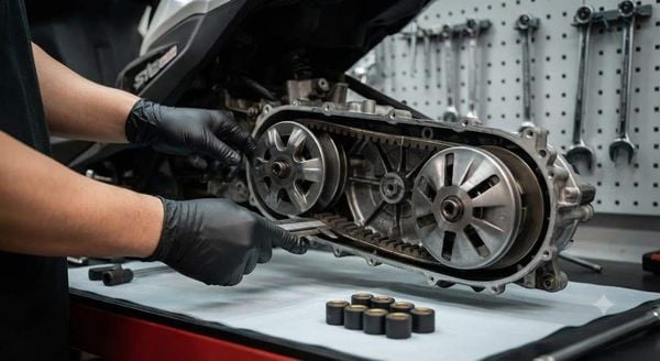 Vệ sinh bộ nồi xe