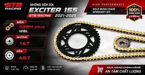 Nhông Sên Dĩa Exciter 155 STB Racing Thông Số Và Địa Chỉ  Mua Bình Tân