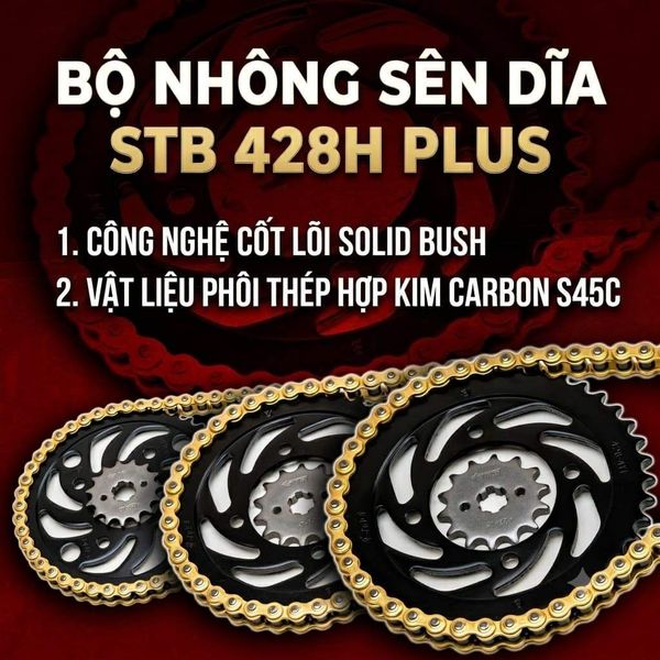 bộ nhông sên dĩa stb 428H