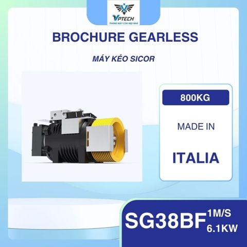 MÁY KÉO THANG MÁY SICOR SG38BF – CHÍNH HÃNG ITALIA, SẴN KHO VPTECH HÀ NAM