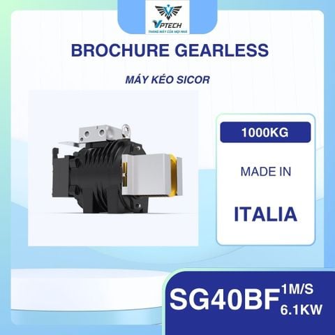 MÁY KÉO THANG MÁY SICOR SG40BF CHUẨN AN TOÀN CHÂU ÂU SẴN KHO VPTECH