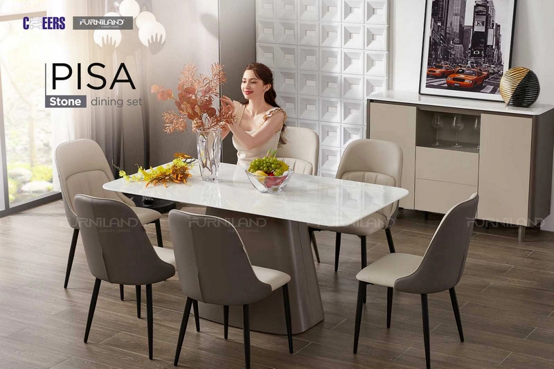 Bàn ăn mặt đá Pisa