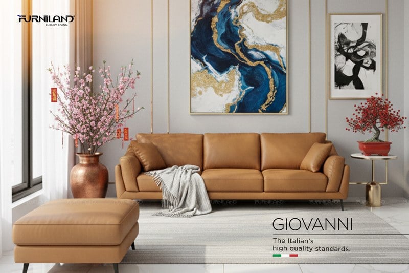 Sofa Da Thật Nhập Khẩu Ý - Giovanni Băng 4