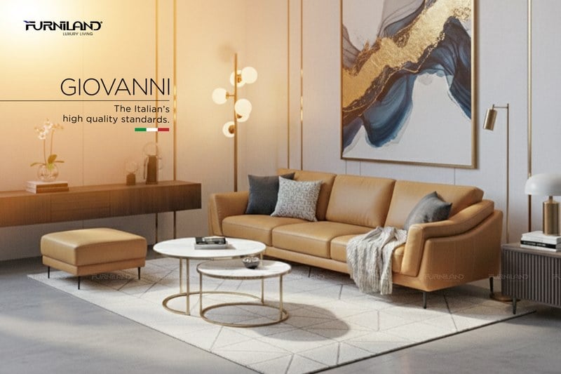 Sofa Da Thật Nhập Khẩu Ý - Giovanni Băng 4