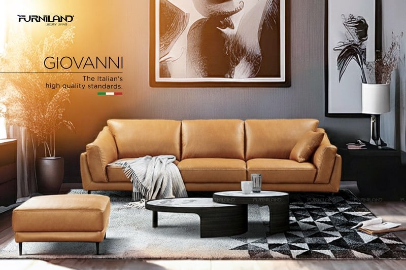 Sofa Da Thật Nhập Khẩu Ý - Giovanni Băng 4