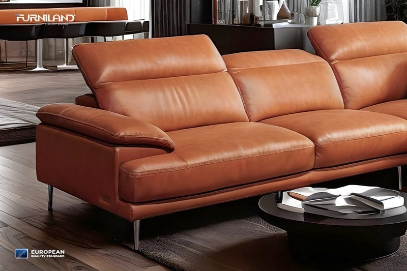 Bellano - Sofa băng 4 - Sofa Da Thật Nhập Khẩu - Sofa Cao Cấp - Sofa Italia