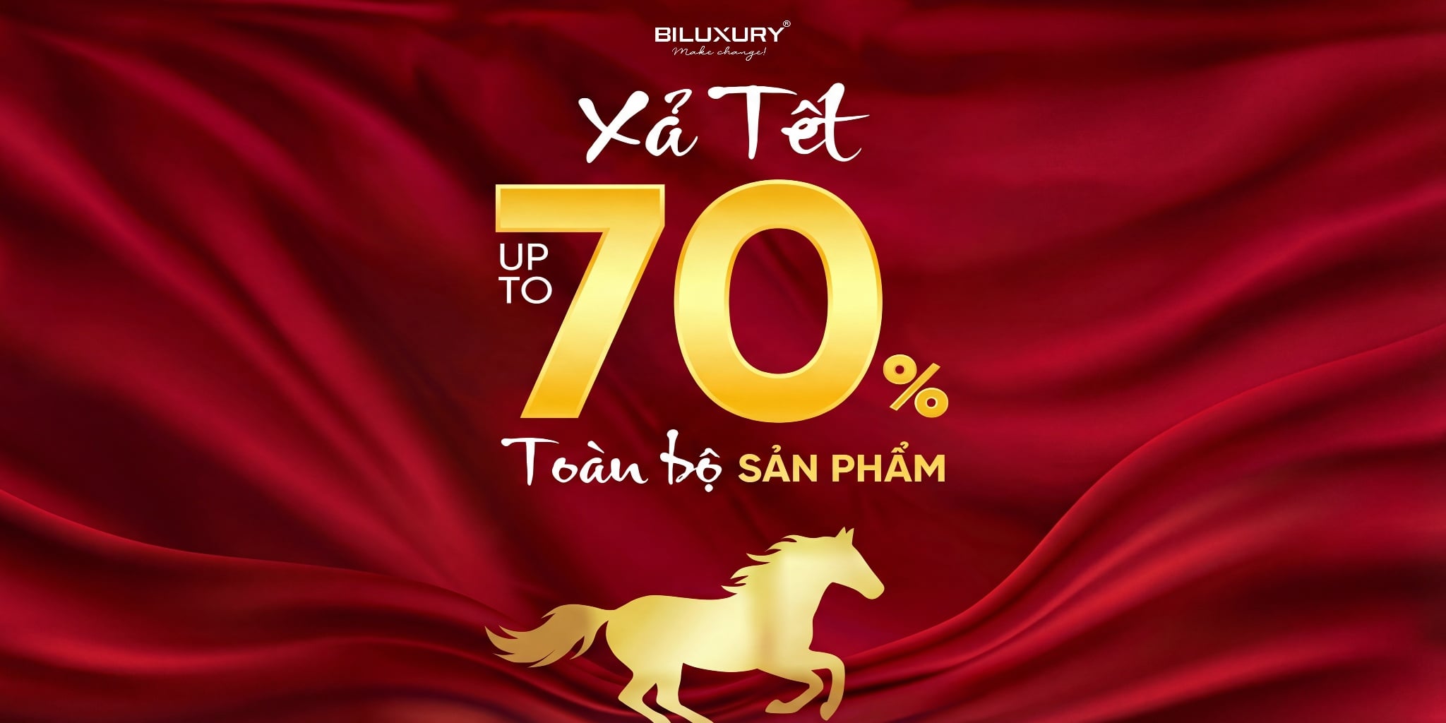 MỪNG XUÂN BÍNH NGỌ - XẢ TẾT UP TO 70% TOÀN BỘ SẢN PHẨM TẠI BILUXURY!