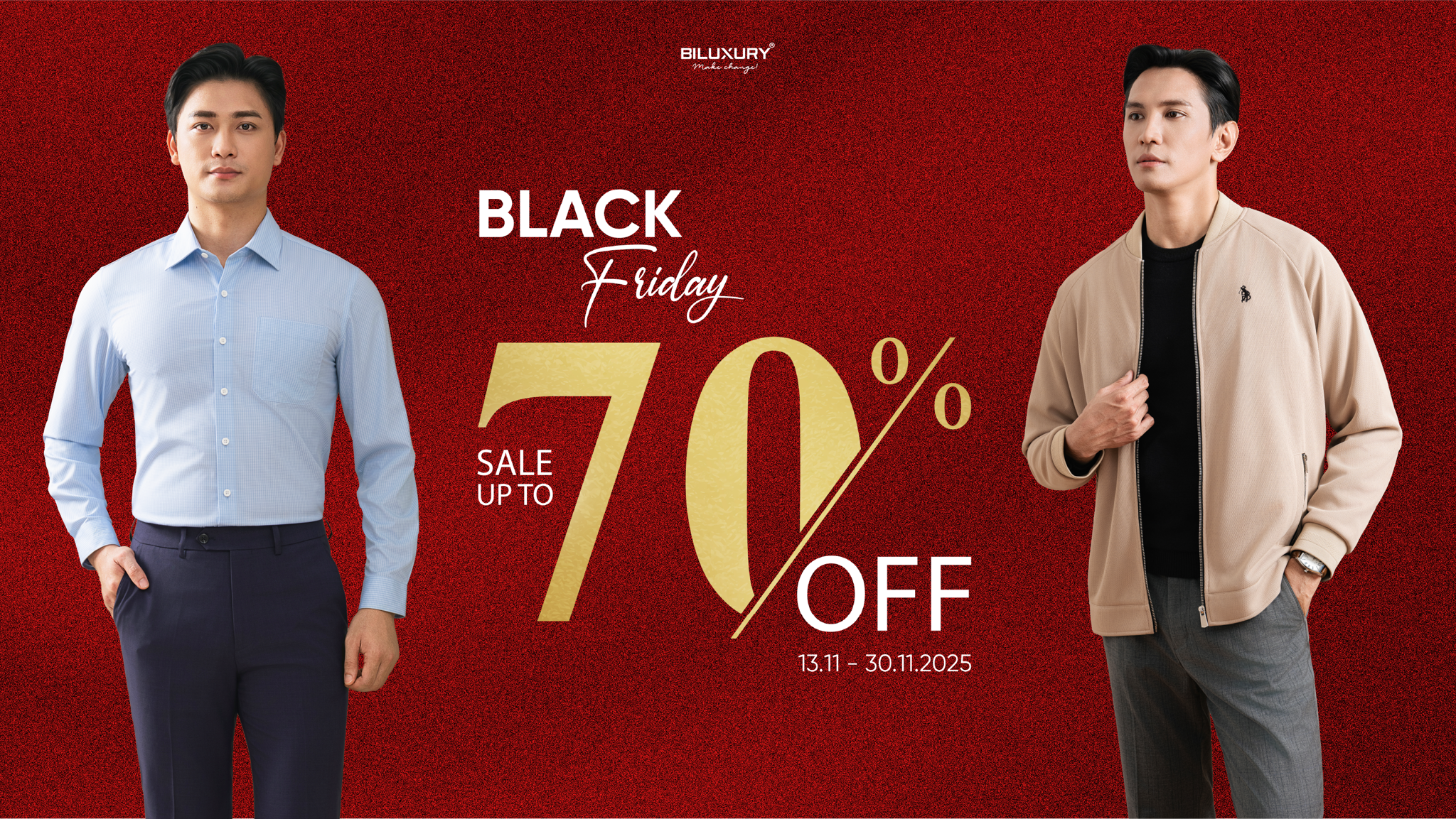 🔥 SALE UPTO 70% - BLACK FRIDAY VỚI SIÊU ƯU ĐÃI CỰC KHỦNG TẠI BILUXURY 🔥