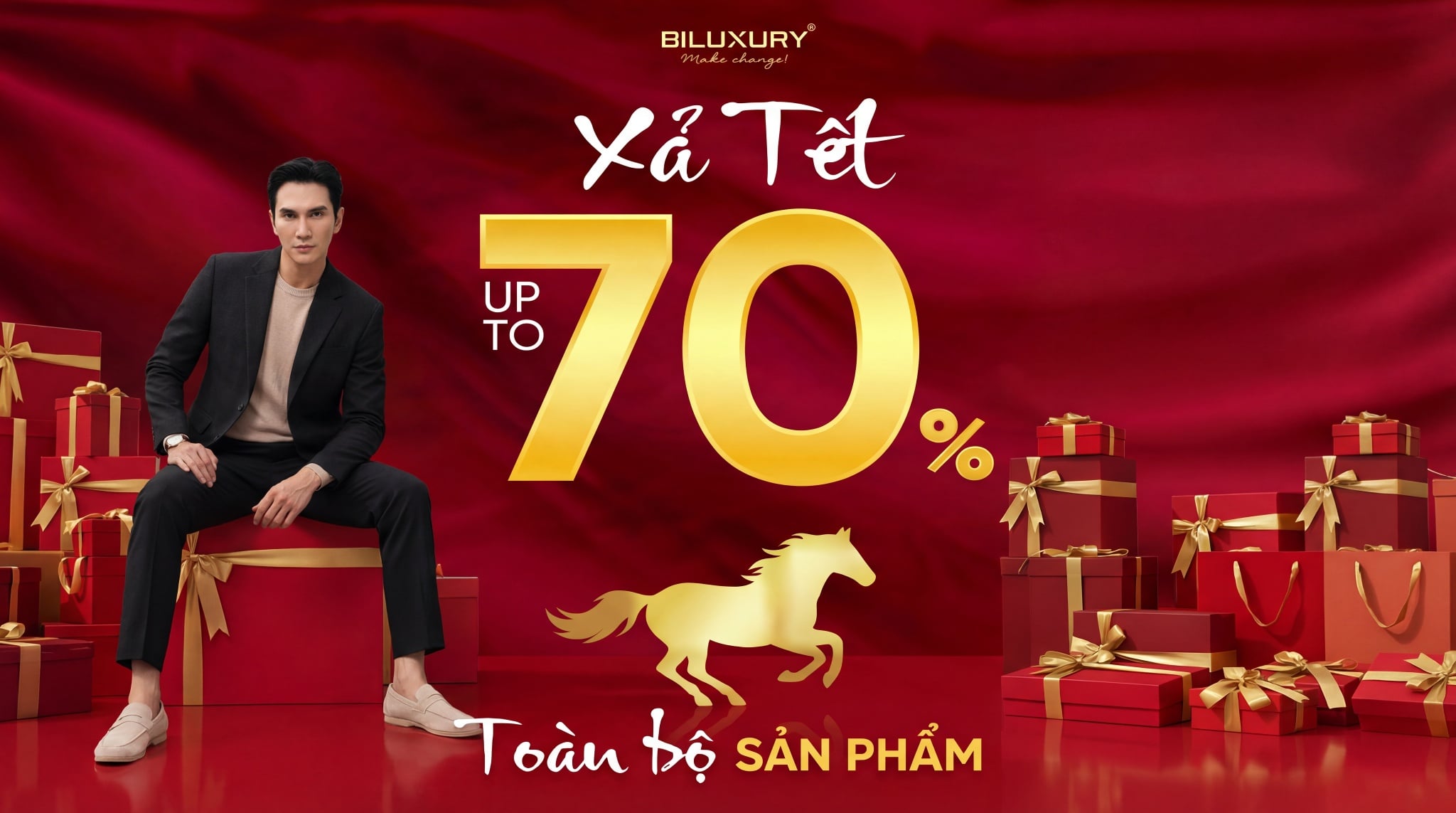 🎉 SALE UPTO 70% | XẢ TẾT SALE HẾT TOÀN BỘ SẢN PHẨM TẠI BILUXURY MỪNG XUÂN BÍNH NGỌ! 🏮