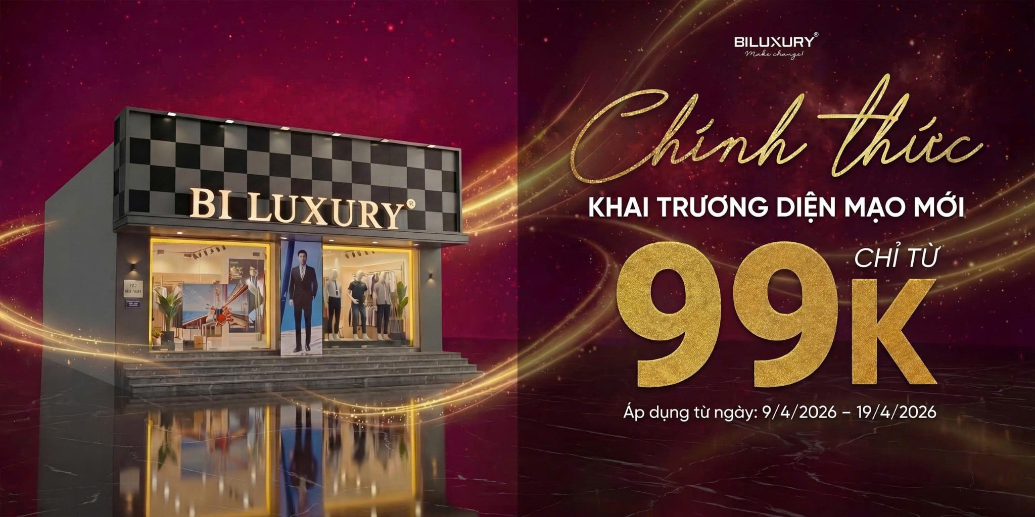 1.000 PHẦN QUÀ MIỄN PHÍ MỪNG KHAI TRƯƠNG DIỆN MẠO MỚI BILUXURY SÓC SƠN!
