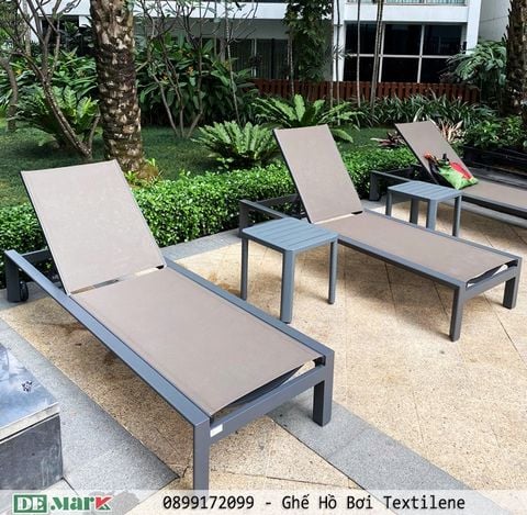 Ghế Hồ Bơi Textilene Cao Cấp – Giải Pháp Nội Thất Bền Đẹp Cho Resort, Khách Sạn