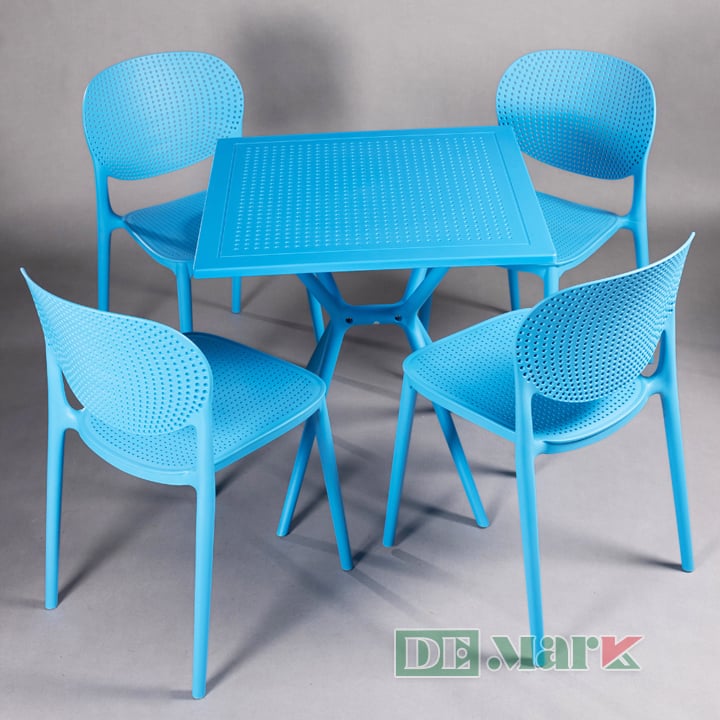 Bàn Vuông Cafe Nhựa Đúc MTN3024