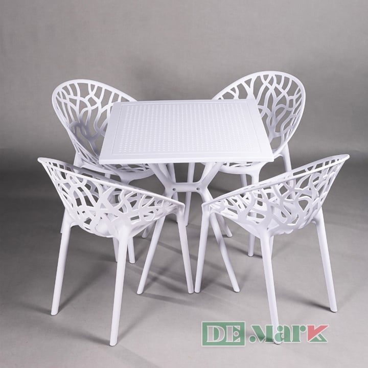 Bàn Vuông Cafe Nhựa Đúc MTN3024