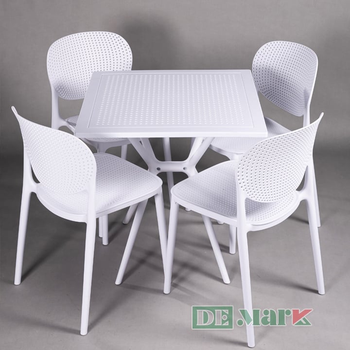 Bàn Vuông Cafe Nhựa Đúc MTN3024