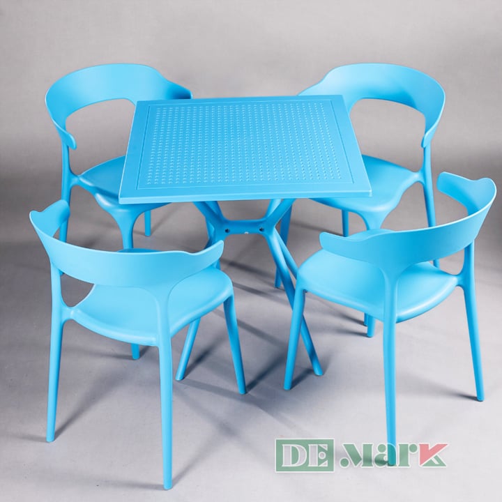 Bàn Vuông Cafe Nhựa Đúc MTN3024